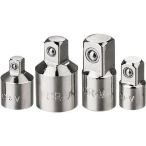 Juego De 4 Pcs Adaptadores De Socket 1/4"F X 3/8"M 3/8"F X 1/2"M 3/8"F X 1/4"M 1/2"F X 3/8"M