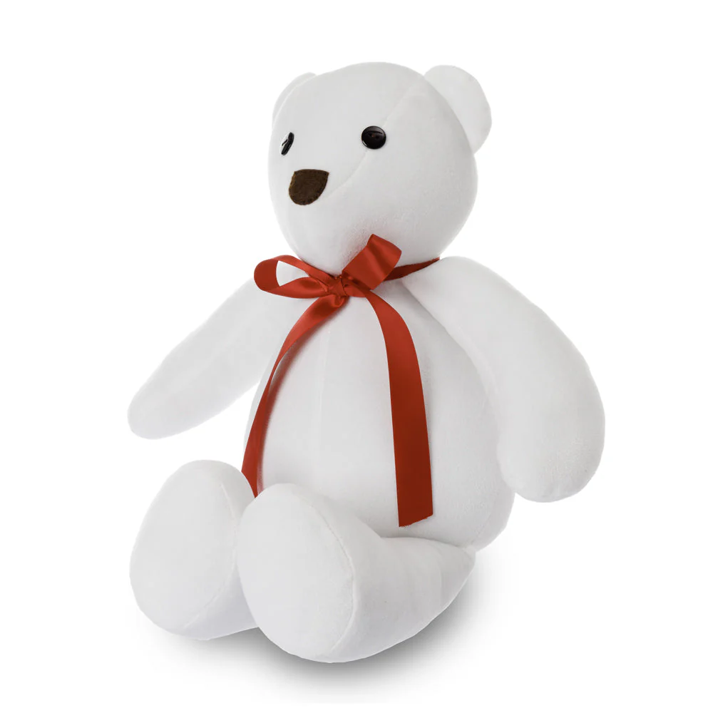 Oso de peluche: Blanco liso -R - Imagen 3