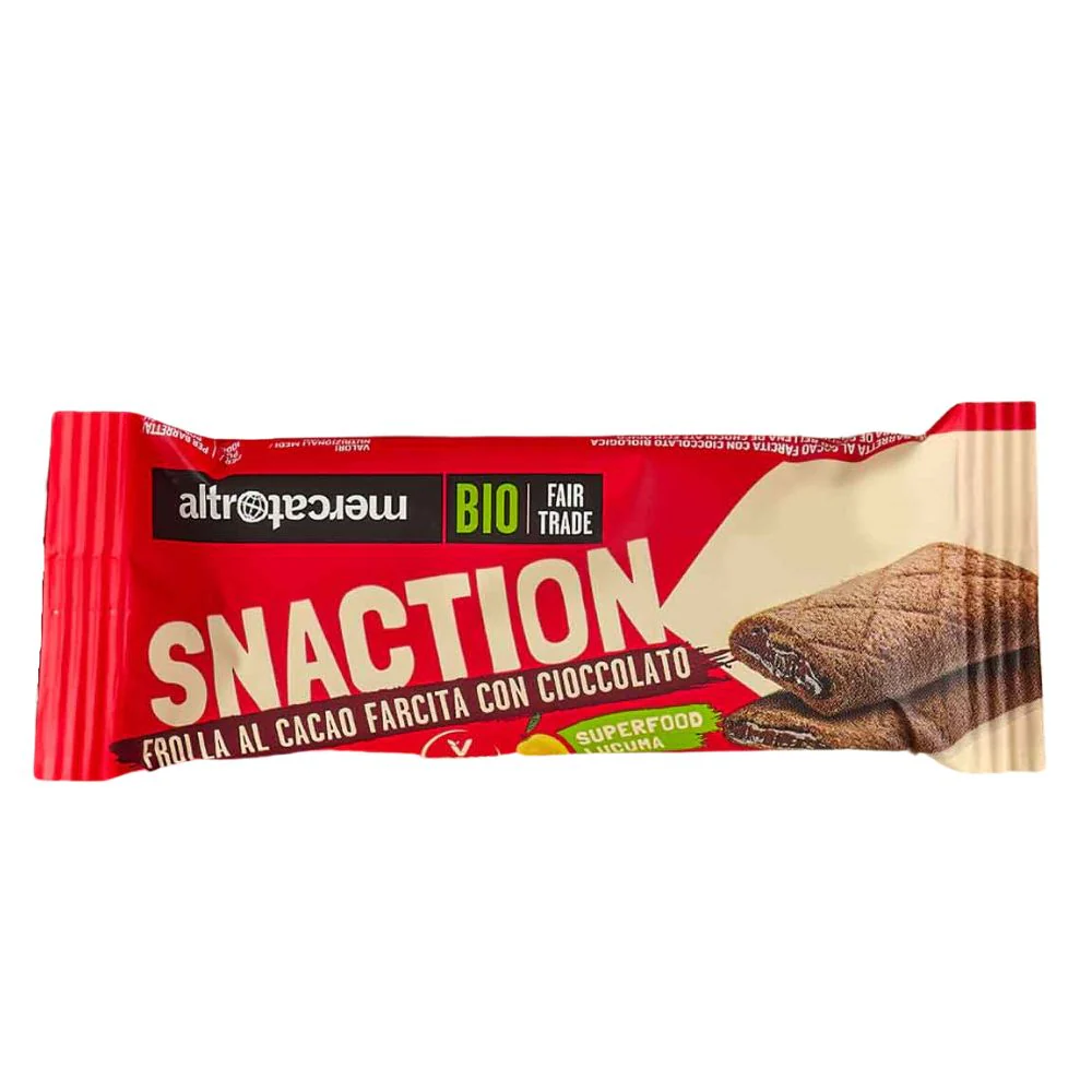 Barrita rellena cacao lúcuma BIO